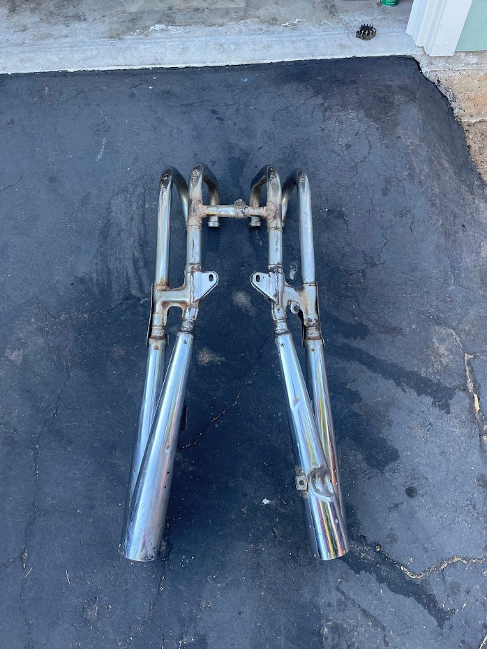 198082 Honda CB900c Custom CB OEM 4 into 4 Exhaust complete. CB900